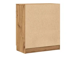 Aparador de roble artesanal 60x30x70 cm madera de ingeniería