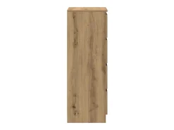 Aparador de roble artesanal 37,5x35x99 cm madera de ingeniería