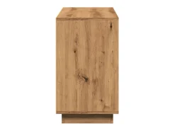 Aparador de roble artesanal 102x35x60 cm madera de ingeniería