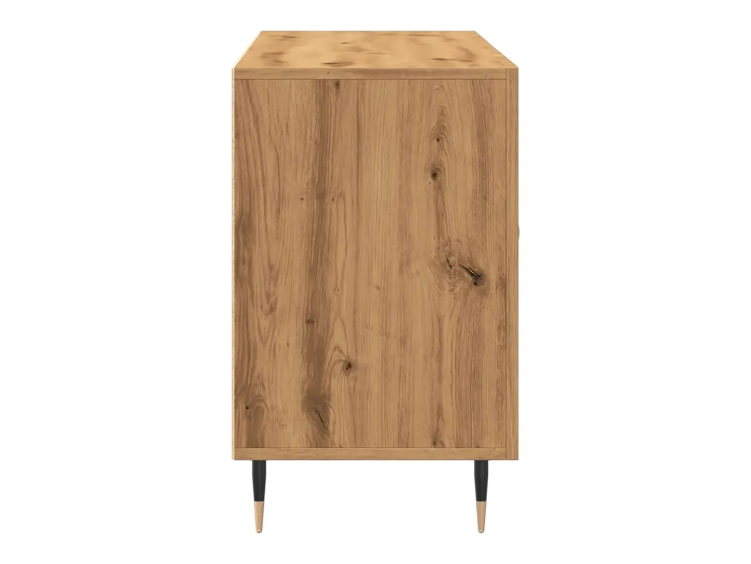 Aparador de roble artesanal 100x36x60 cm madera de ingeniería