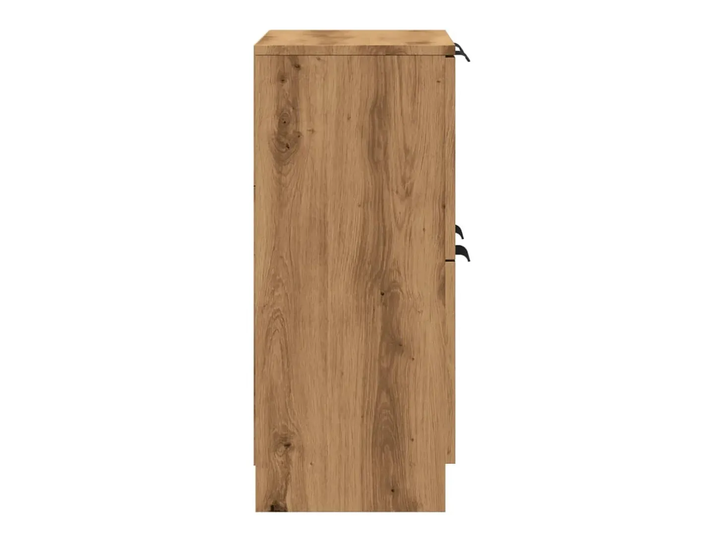 Aparador de roble artesanal 60x30x70 cm madera de ingeniería