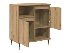 Aparador de roble artesanal 60 x 35 x 70 cm Madera de ingeniería