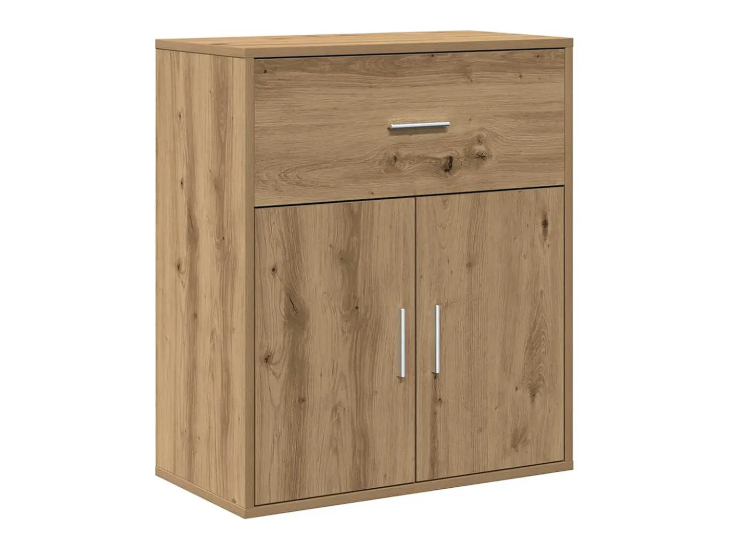 Aparador de roble hecho a mano 60 x 31 x 70 cm Madera de ingeniería