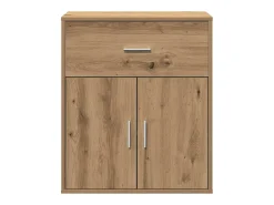 Aparador de roble hecho a mano 60 x 31 x 70 cm Madera de ingeniería