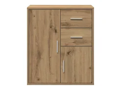 Aparador de roble hecho a mano 60 x 31 x 70 cm Madera de ingeniería