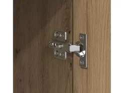 Aparador de roble hecho a mano 34,5 x 34 x 90 cm Madera de ingeniería