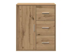 Aparador de roble hecho a mano 60 x 31 x 70 cm Madera de ingeniería