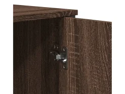 Aparador de roble marrón 78x35,5x74,5 cm madera de ingeniería