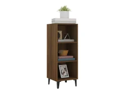 Aparador de roble marrón 34,5x32,5x90 cm madera de ingeniería