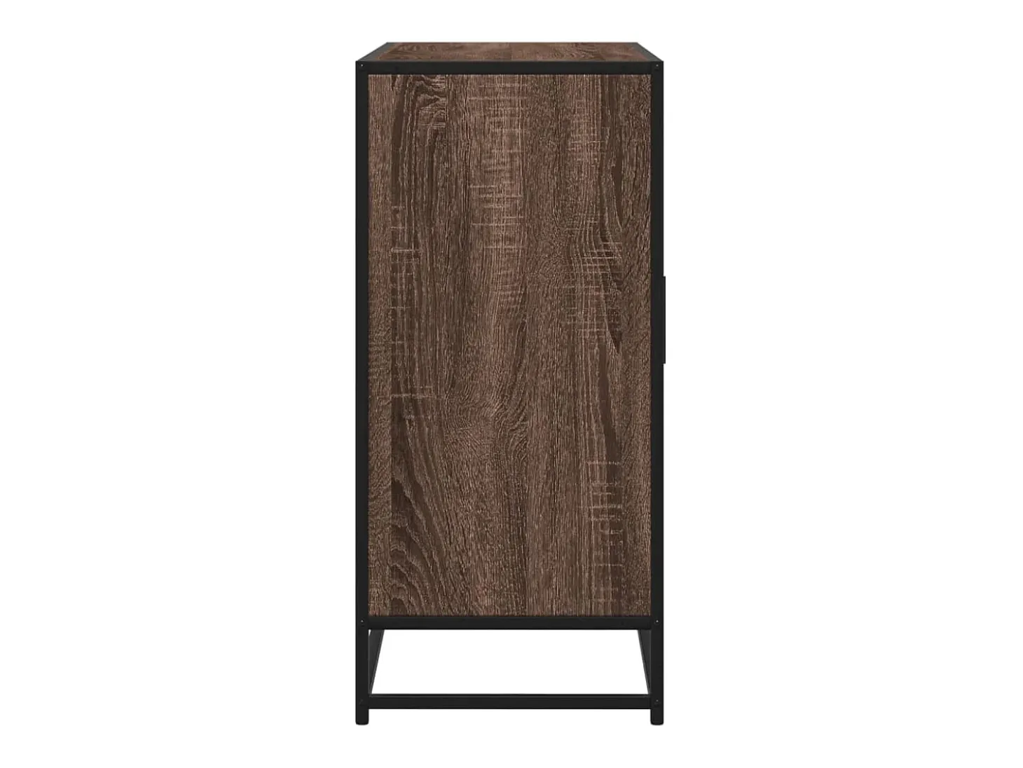 Aparador de roble marrón 92x35x76 cm Madera de ingeniería