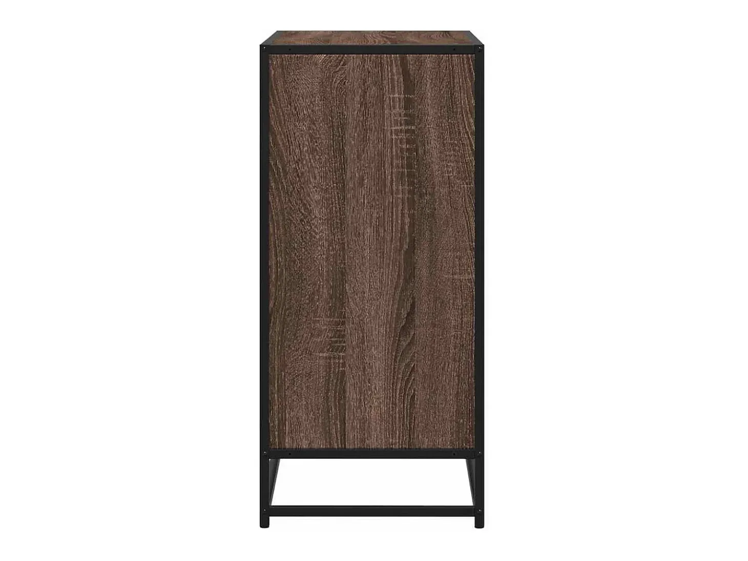 Aparador de roble marrón 68x35x76 cm madera de ingeniería
