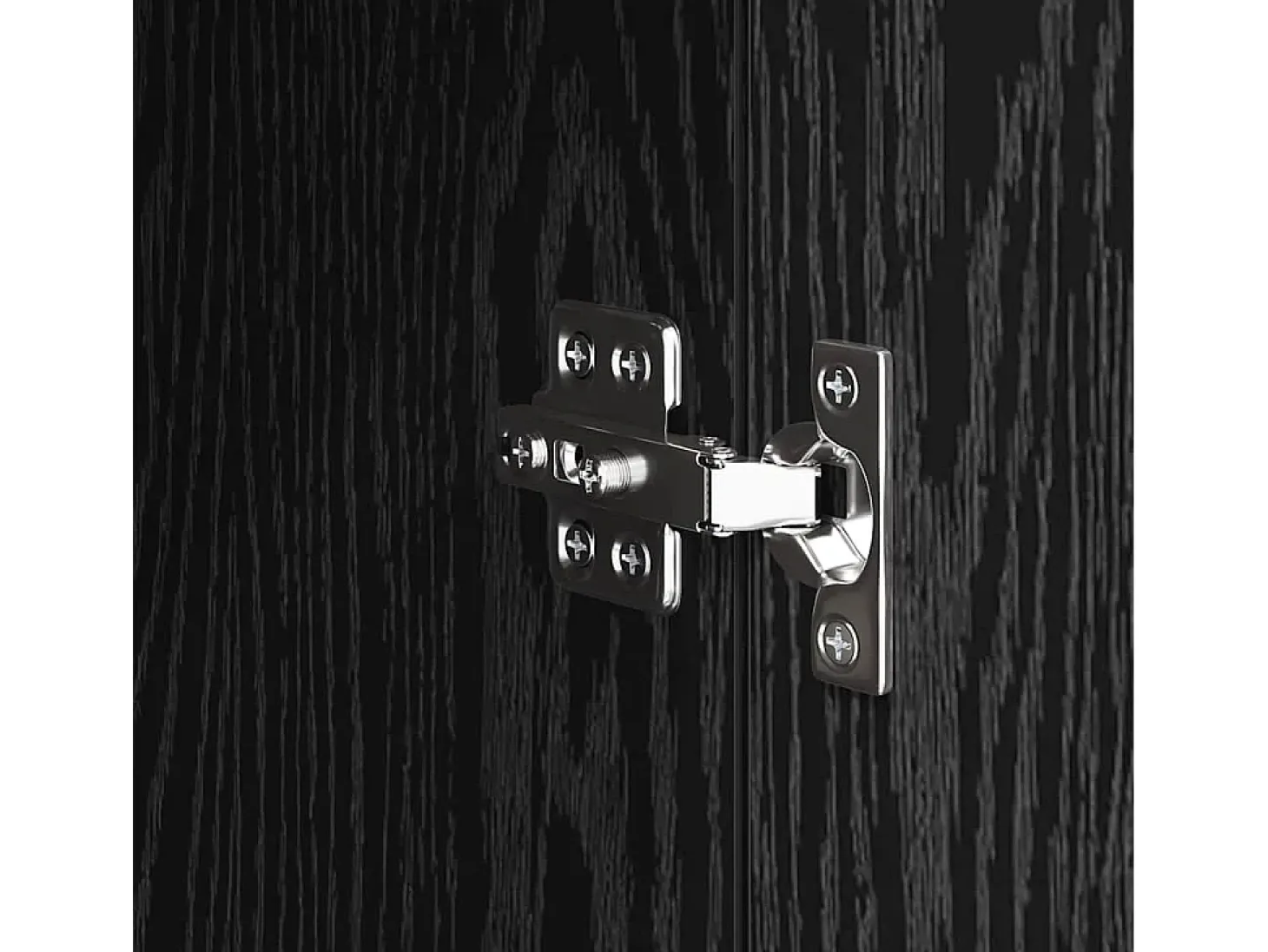 Aparador de roble negro 34,5 x 34 x 90 cm Madera de ingeniería