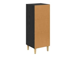 Aparador de roble negro 32,5 x 34,5 x 90 cm Madera de ingeniería