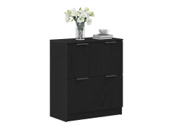 Aparador de roble negro - 60 x 30 x 70 cm - Fabricado en madera de ingeniería
