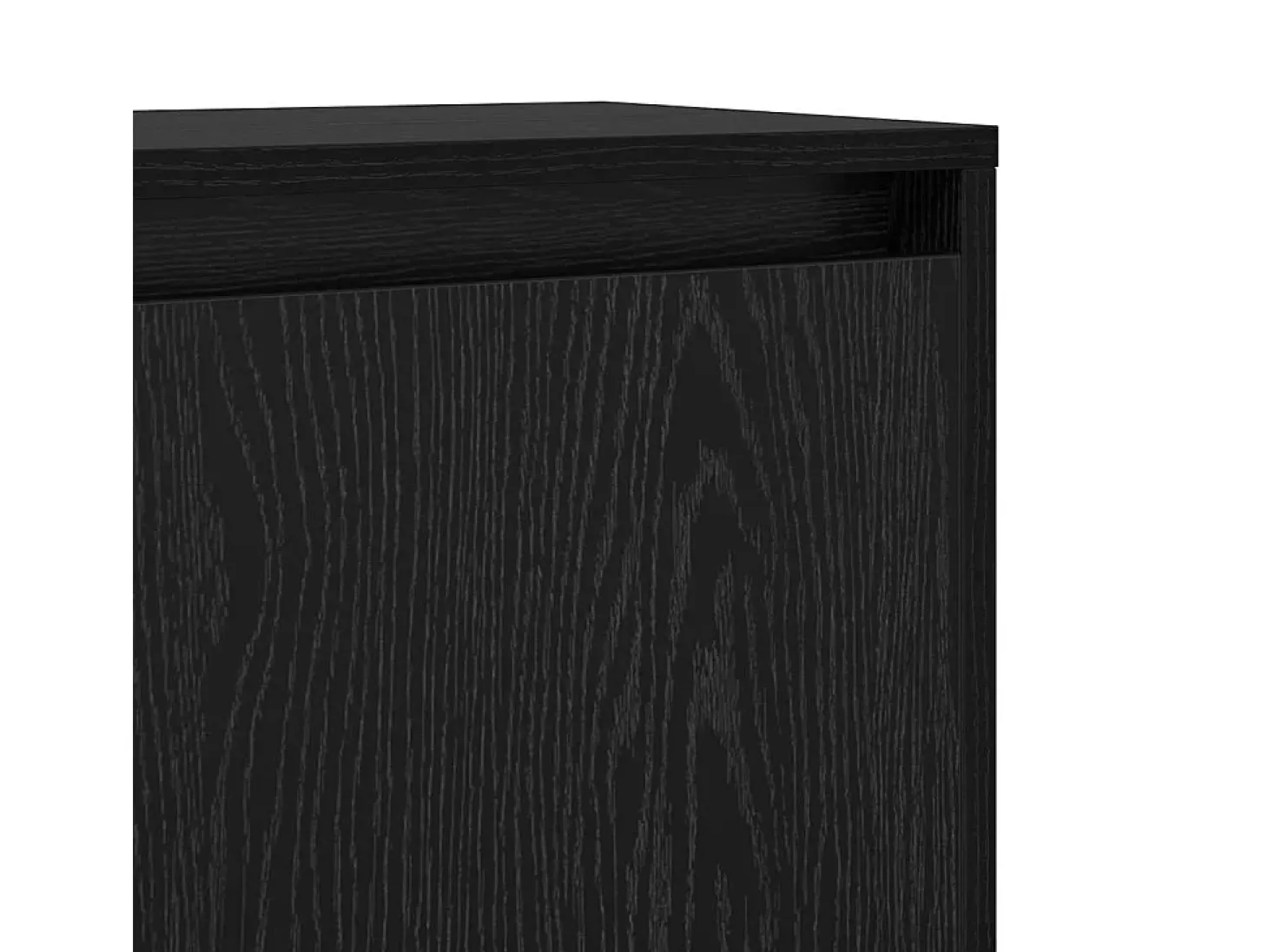 Aparador de roble negro 97 x 29 x 75 cm Madera de ingeniería