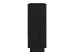 Aparador de roble negro 97 x 29 x 75 cm Madera de ingeniería
