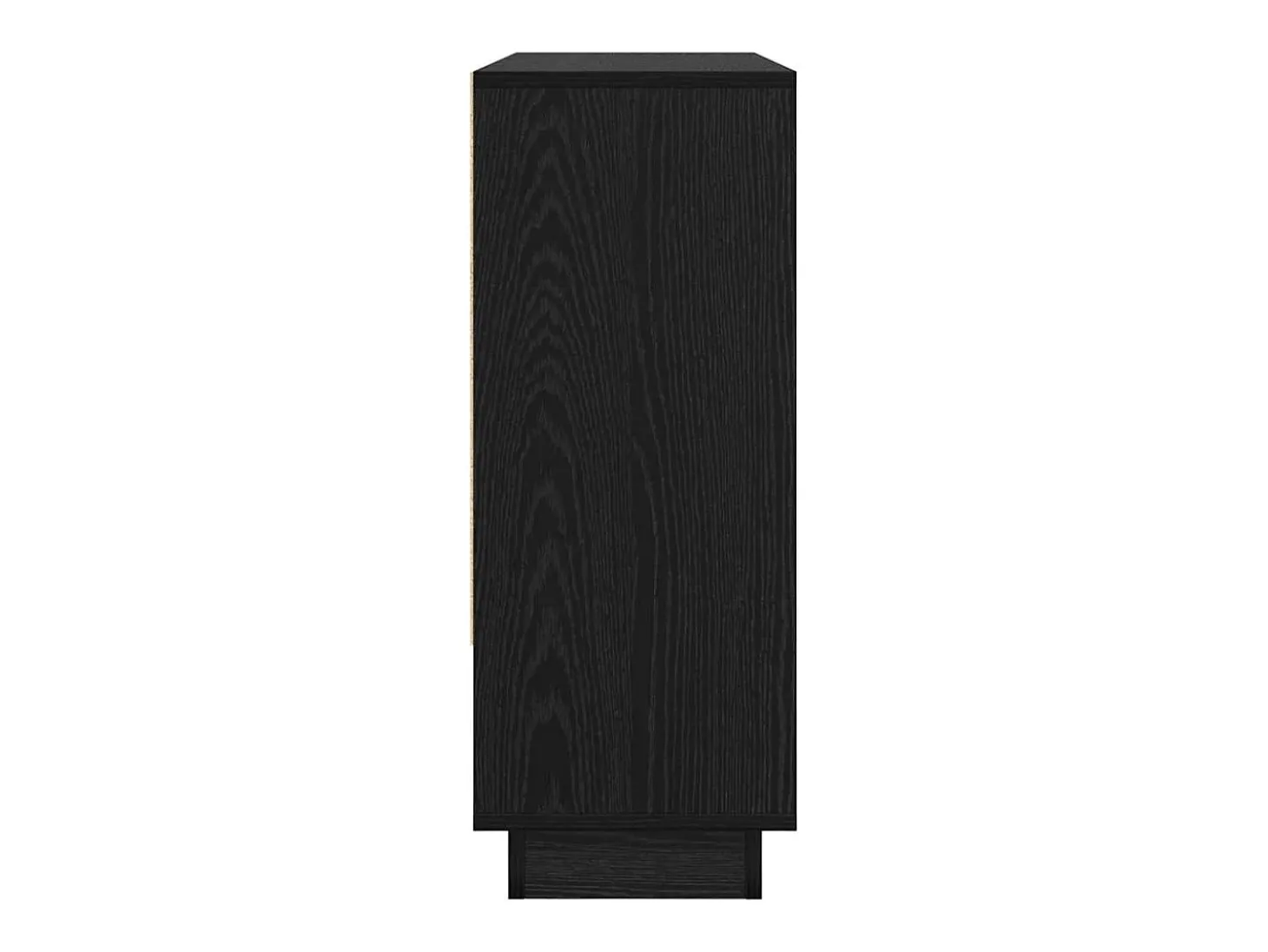 Aparador de roble negro 97 x 29 x 75 cm Madera de ingeniería