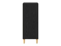 Aparador de roble negro 57 x 35 x 90 cm Madera de ingeniería