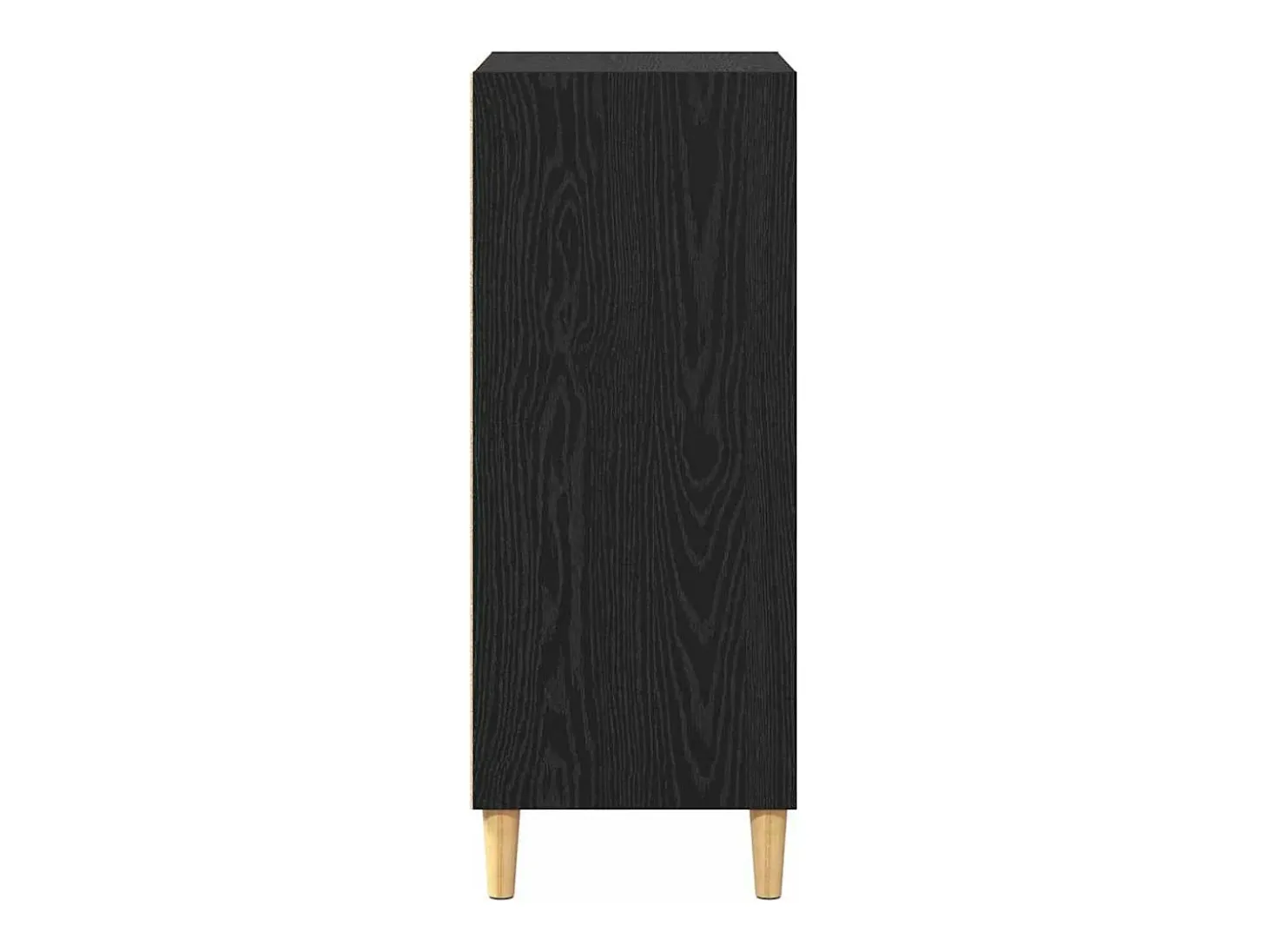 Aparador de roble negro 57 x 35 x 90 cm Madera de ingeniería