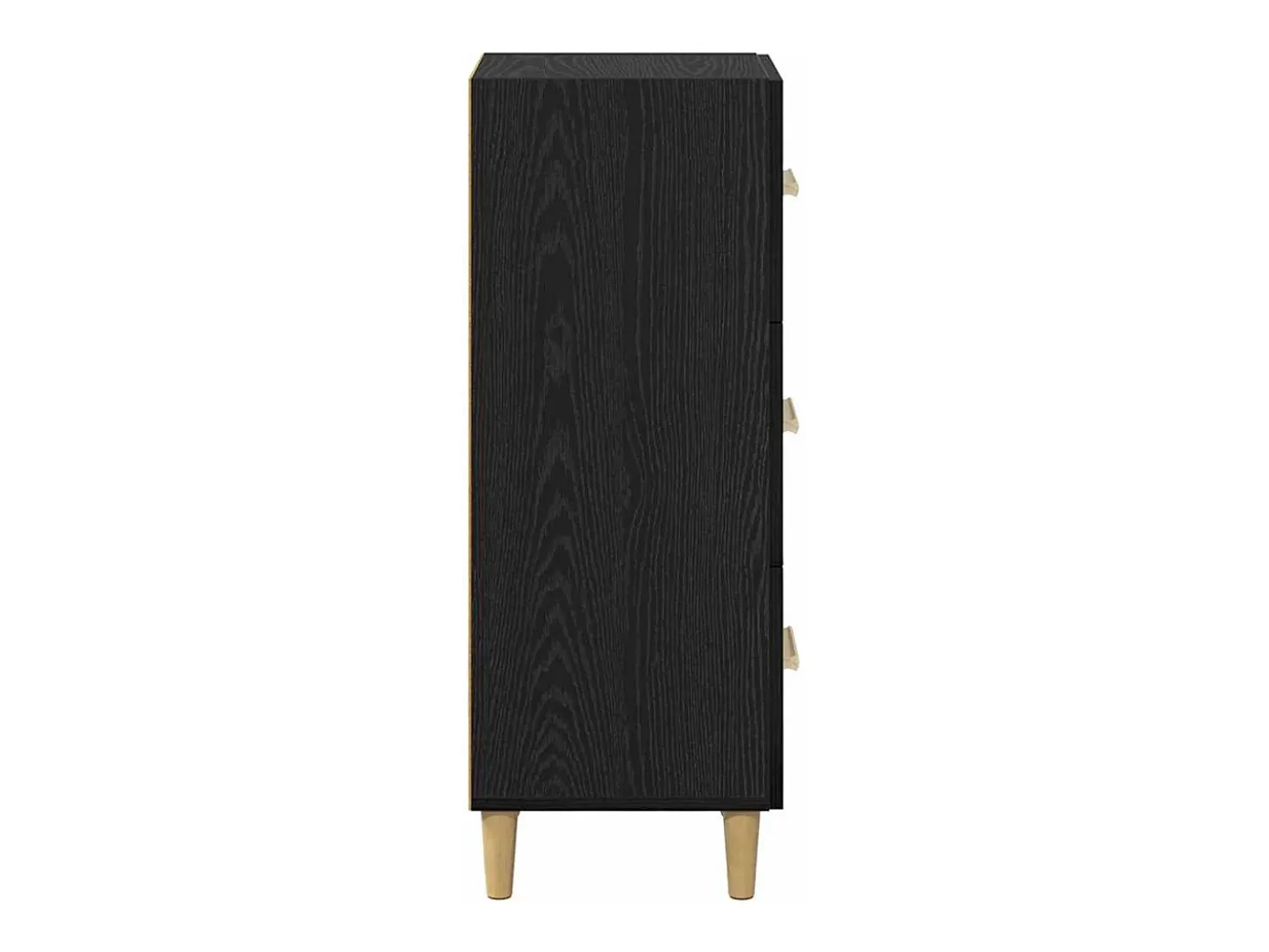 Aparador de roble negro 34,5 x 34 x 90 cm Madera de ingeniería