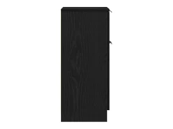 Aparador de roble negro 30x30x70 cm Madera de ingeniería