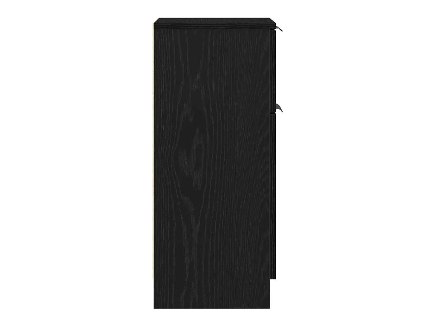 Aparador de roble negro 30x30x70 cm Madera de ingeniería