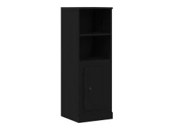 Aparador de roble negro 132x35,5x103,5 cm en madera de ingeniería