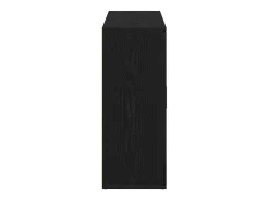 Aparador de roble negro 91x29,5x75 cm madera de ingeniería