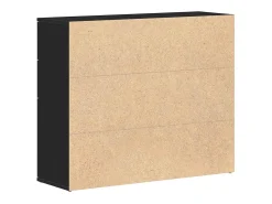 Aparador de roble negro 91x29,5x75 cm madera de ingeniería