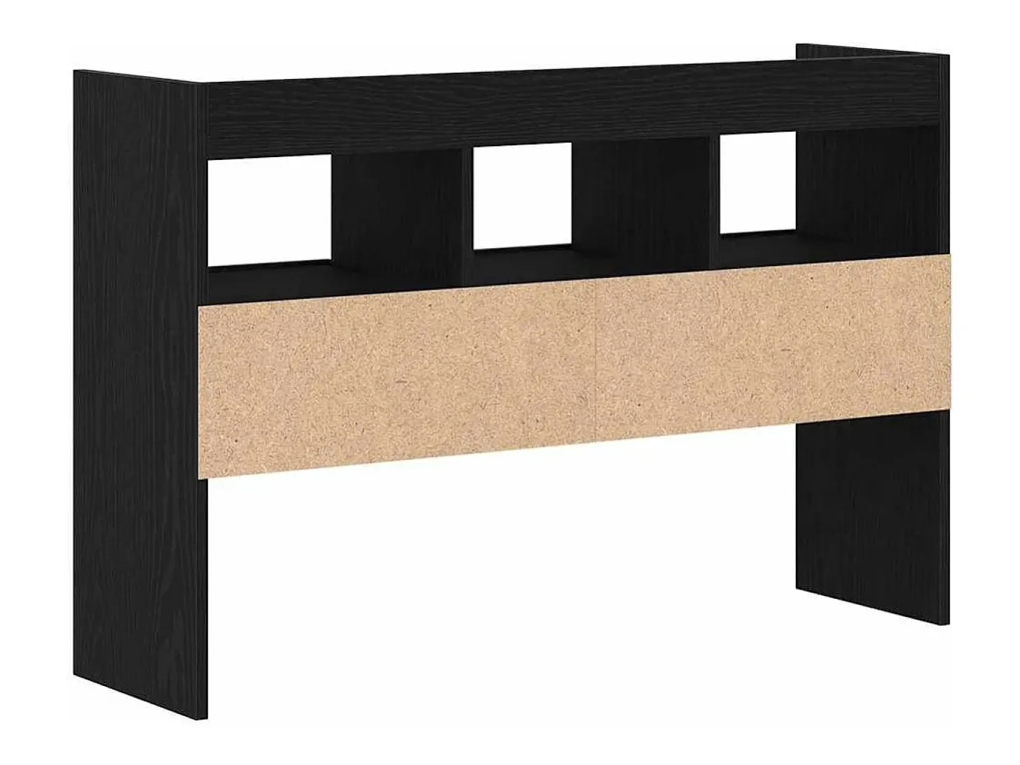 Aparador de roble negro 105x30x70 cm en madera de ingeniería