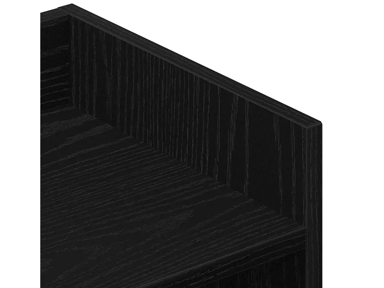 Aparador de roble negro 105x30x70 cm en madera de ingeniería