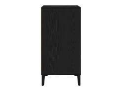 Aparador de roble negro 57x35x70 cm en madera reconstituida