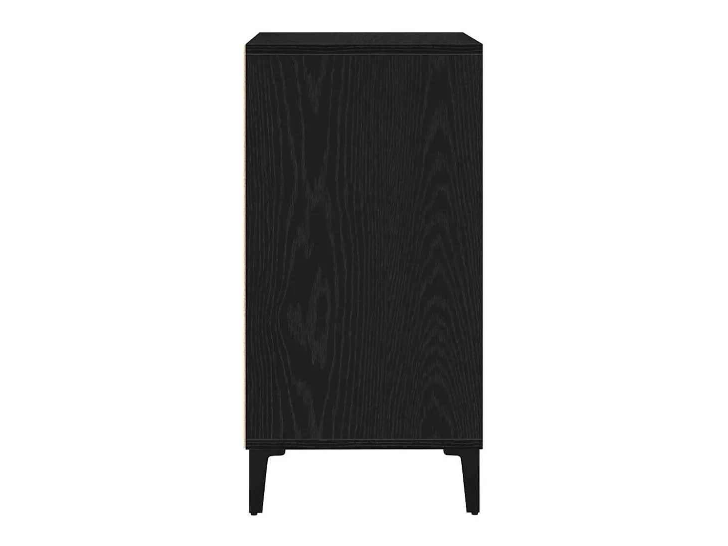 Aparador de roble negro 57x35x70 cm en madera reconstituida