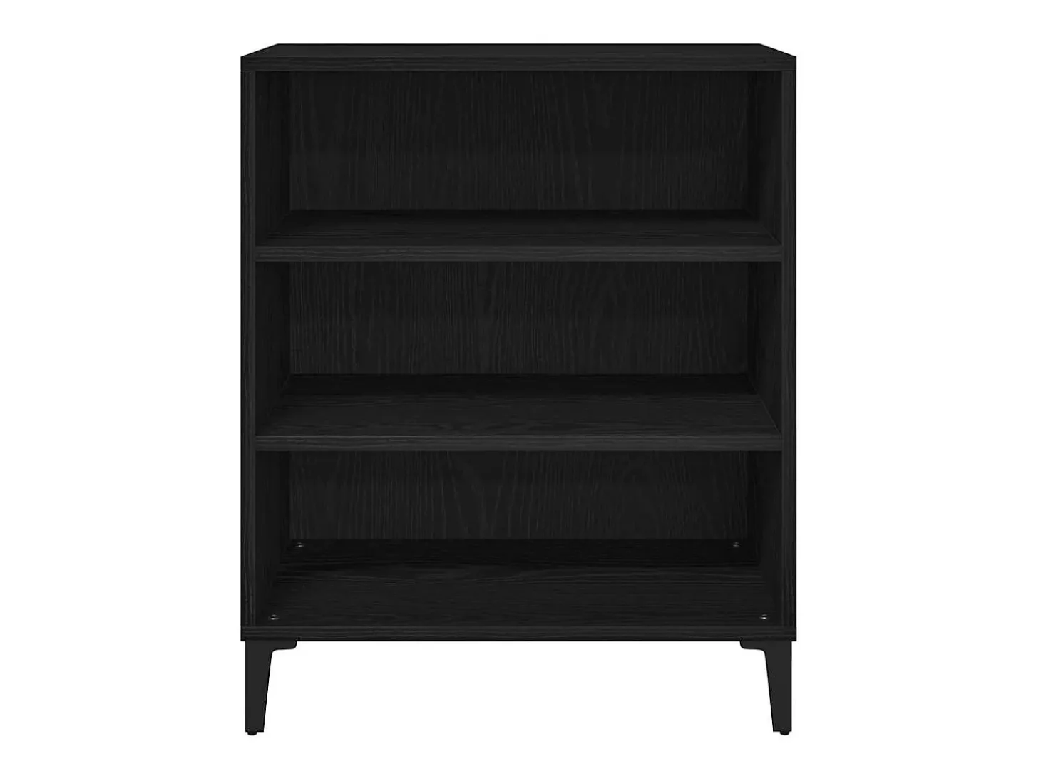 Aparador de roble negro 57x35x70 cm en madera reconstituida