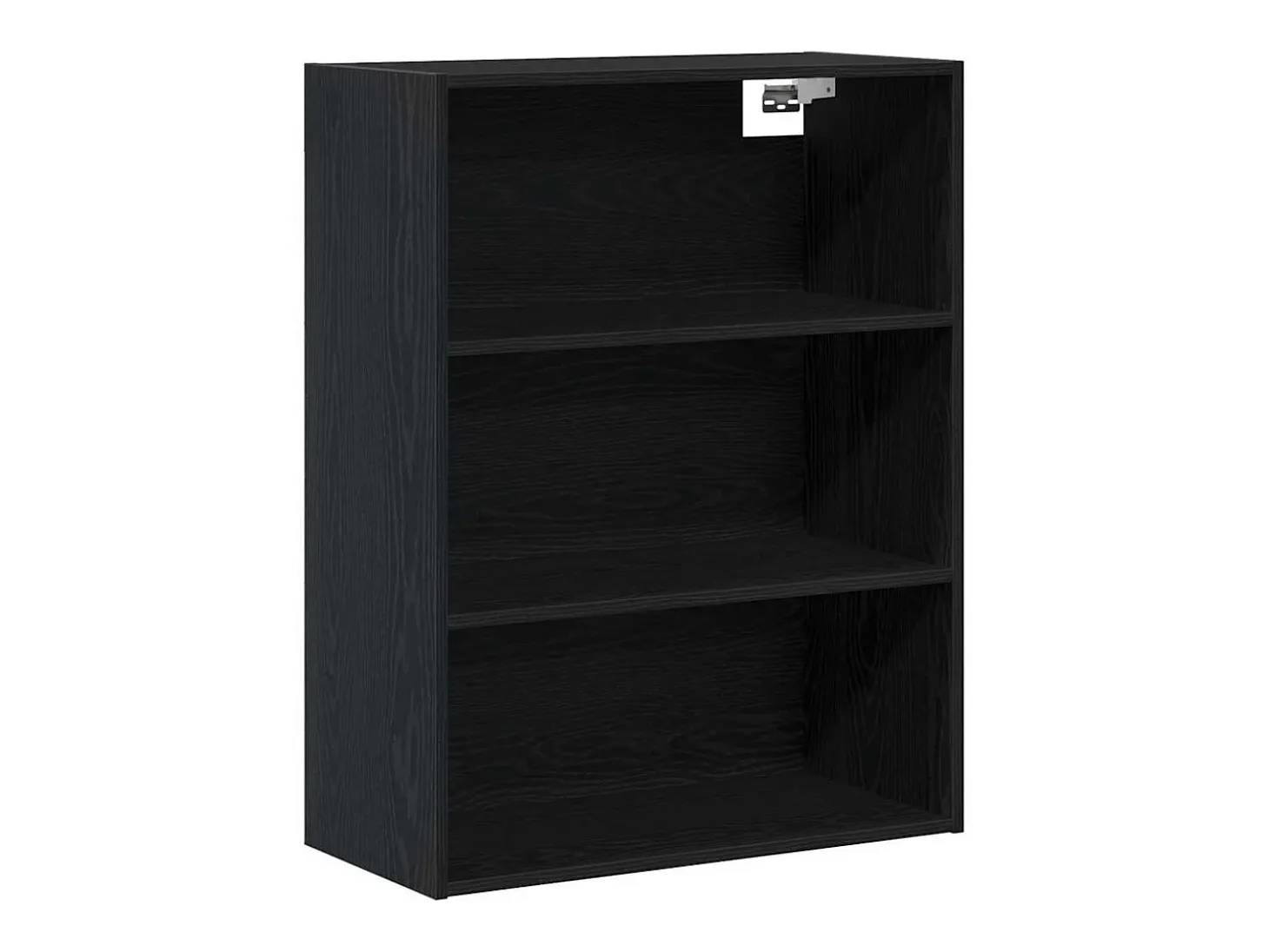 Aparador de roble negro 69,5x34x180 cm Madera de ingeniería