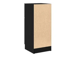 Aparador de roble negro 30x30x70 cm MDF
