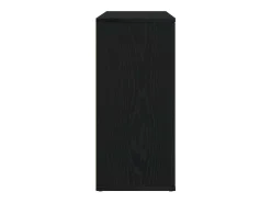 Aparador de roble negro 91x29,5x65 cm madera de ingeniería