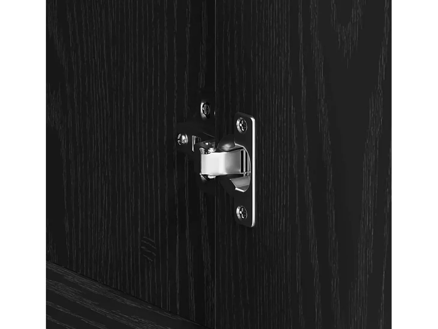 Aparador de roble negro 120x41x75 cm Madera de ingeniería