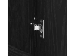 Aparador de roble negro 120x41x75 cm Madera de ingeniería