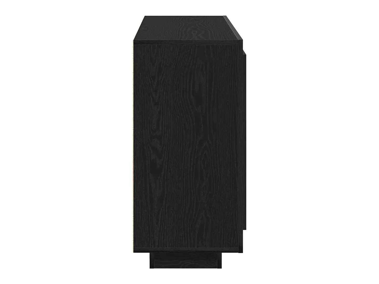 Aparador de Roble Negro 92x35x75 cm Madera Laminada