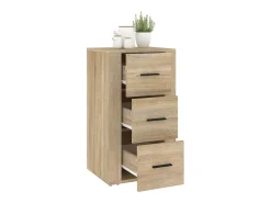 Aparador de roble Sonoma 40x33x70 cm Madera de ingeniería