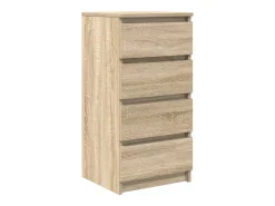 Aparador de roble Sonoma 37,5x35x76 cm madera de ingeniería
