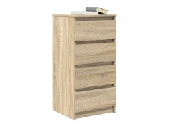Aparador de roble Sonoma 37,5x35x76 cm madera de ingeniería
