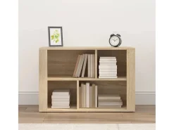 Aparador de roble Sonoma 80x30x54 cm Madera de ingeniería