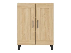 Aparador de roble Sonoma 69,5x34x90 cm madera de ingeniería