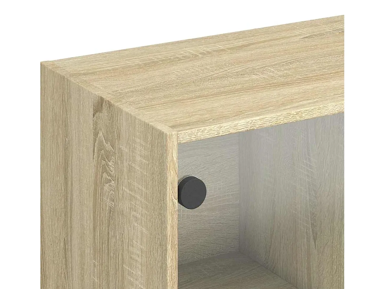 Aparador de roble Sonoma 102x37x75,5 cm madera de ingeniería