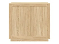 Aparador de roble Sonoma 80x34x75 cm madera de ingeniería
