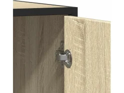 Aparador de roble Sonoma 92x35x76 cm madera de ingeniería