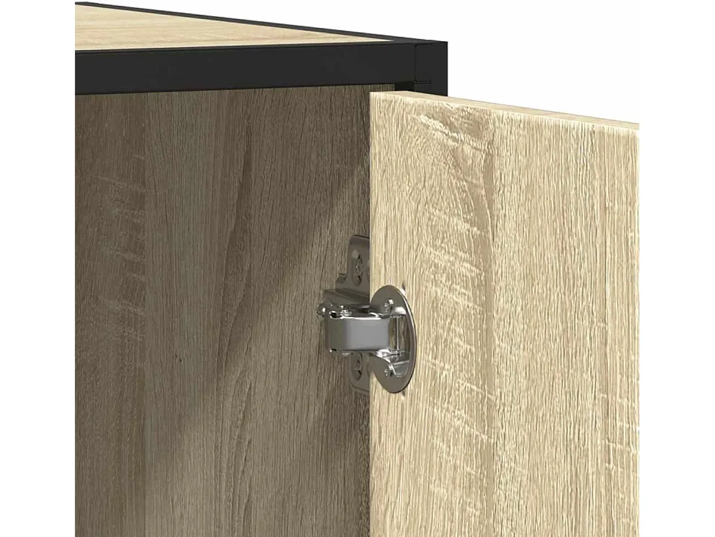 Aparador de roble Sonoma 92x35x76 cm madera de ingeniería