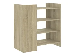 Aparador de roble Sonoma 73,5x35x75 cm madera de ingeniería